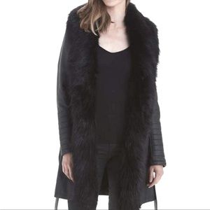 Love token leather trench